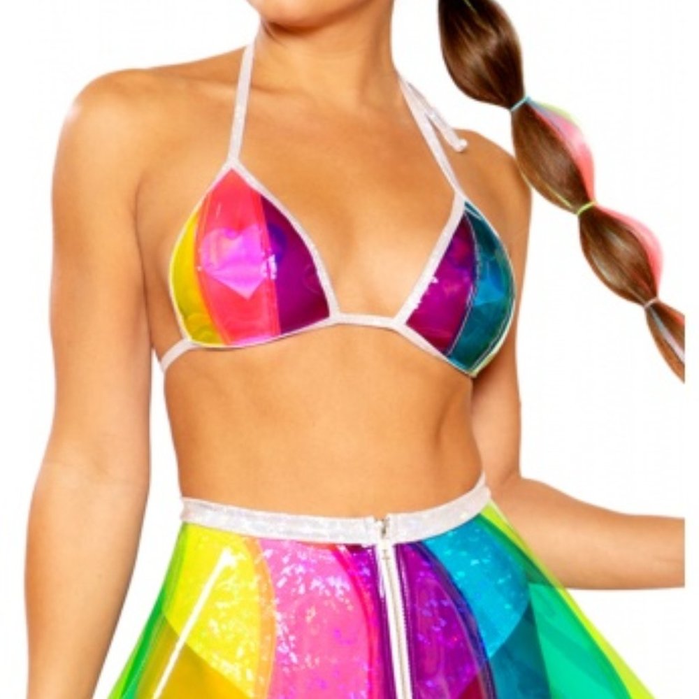 Beach Ball Vinyl Triangle Top